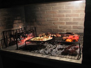 Typical parrilla at a home.