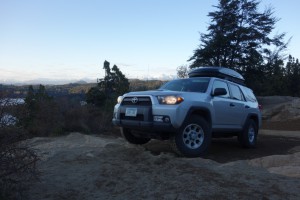 Couldn't resist taking this picture of our car in this setting . . . looks like an ad for Toyota.